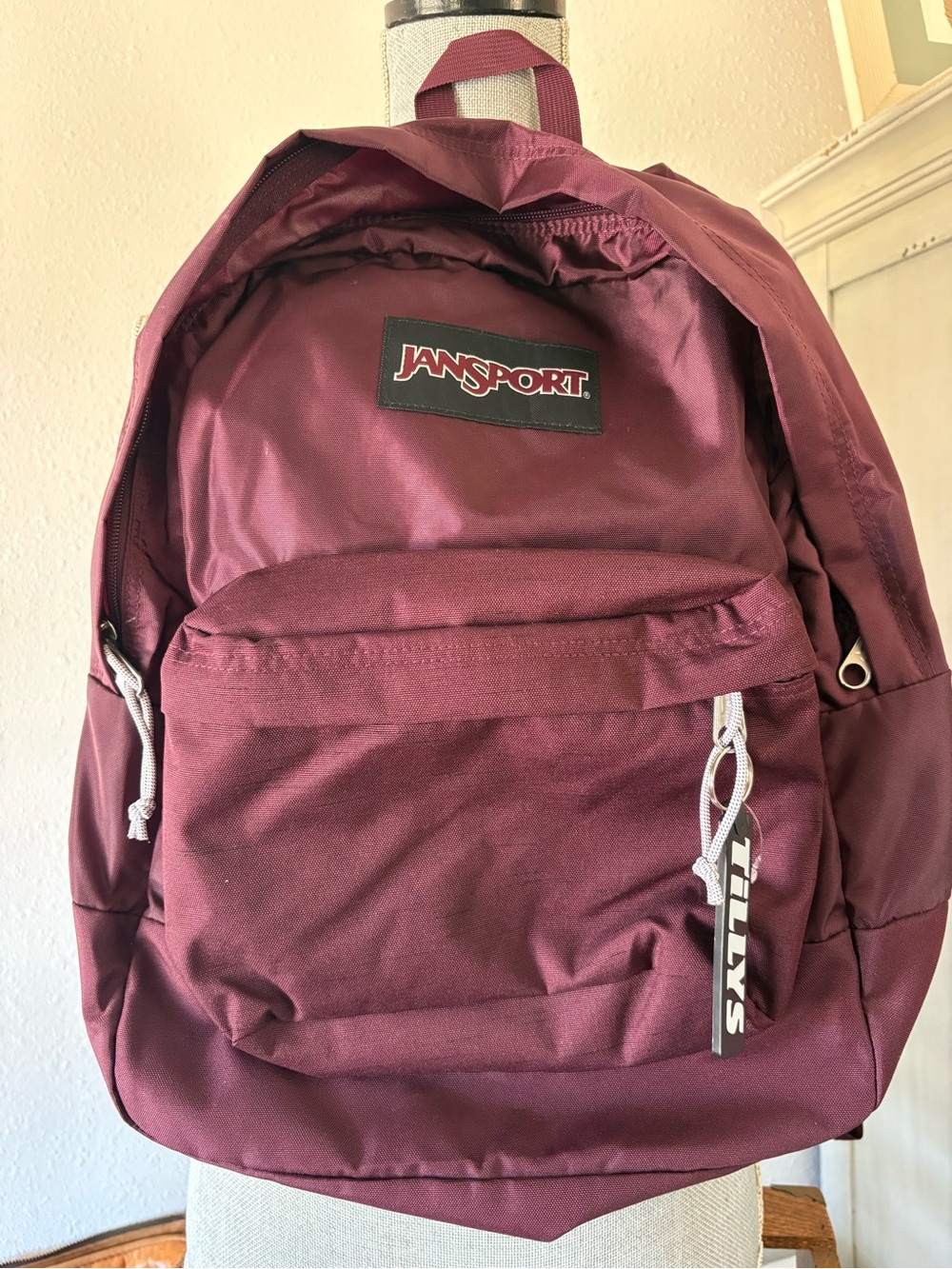 JanSport Black Label SuperBreak Backpack – Burgundy – 25L